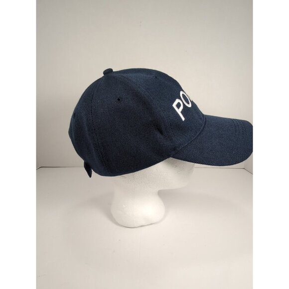 POLICE Cap Hat Blue Law Enforcement Hat Embroidered Letters Halloween - Picture 5 of 6